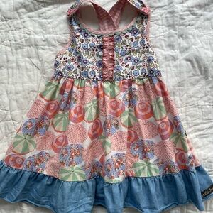 Matilda Jane Colorful Floral Patchwork Dress